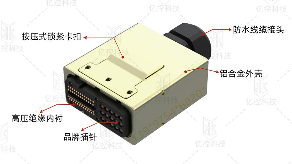 E10系列信號接口電測試連接器，應用于新能源汽車的DCR測試和EOL測試
